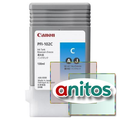   Canon PFI-102C (0896B001) .  IPF500/600/700