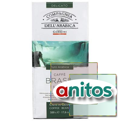  COMPAGNIA DELL`ARABICA Puro Arabica Brasil Santos  , 500