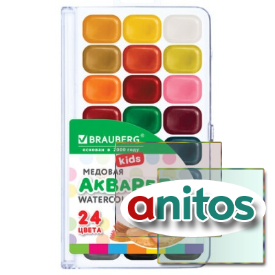 ������ ����������� BRAUBERG KIDS NEW, �������, 24 �����, ���������� ������, ����������� ����� � ������������, 192797