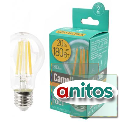   Camelion LED20-A60-FL/830/E27  20 E27 3000K BL1