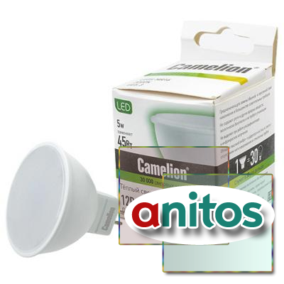   Camelion LED5-MR16/830/GU5.3 5 3000K BL1