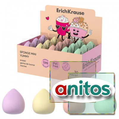 ������ ERICH KRAUSE Sponge Mini Yummy, 30x28x28 ��, �������, 63474