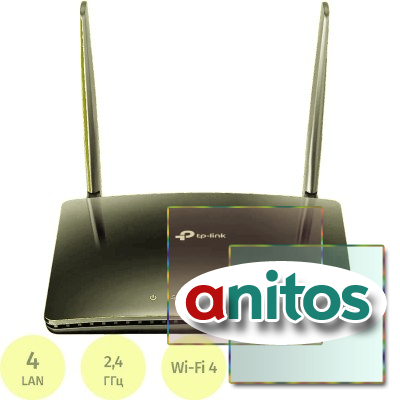������������� ������������ TP-Link TL-MR150 N300 10/100BASE-TX/4G cat.4 ���