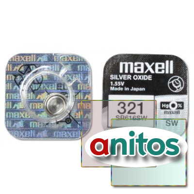 ��������� ���������-�������� ������� MAXELL SR616SW 321 (RUS), � ���� 10 ��