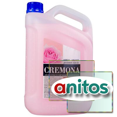 Мыло жидкое Крем-мыло КРЕМОНА 5л Розовое масло