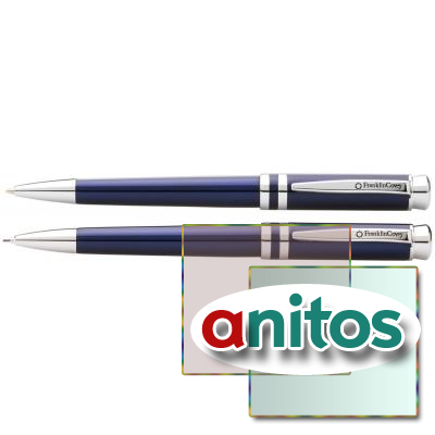 Набор FranklinCovey Freemont: шариковая ручка и карандаш 0.9мм Цвет - синий.