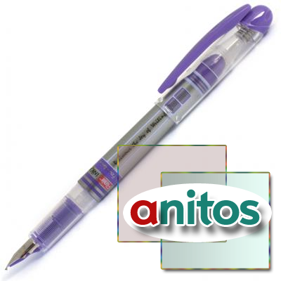 Набор ручка перьевая Flair INKY синяя + 2 картриджа блистер F-1105/BL