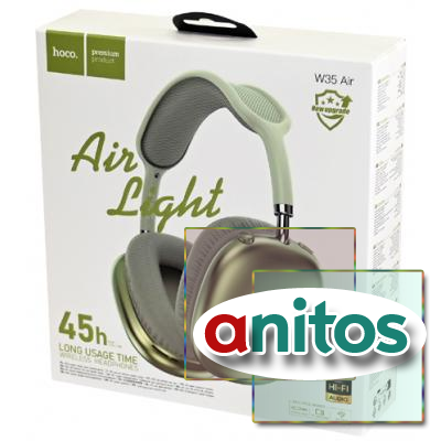 �������� HOCO W35 Air Triumph ������������, Bluetooth 5.3, MicroSD (TF), AUX, ������ BL1