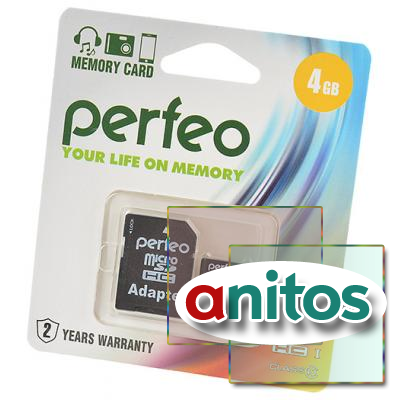   PERFEO microSD 4GB High-Capacity (Class 10)   BL1