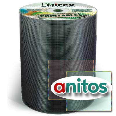   DVD-R Printable, 16x, Mirex, Bulk/100, UL130028A1T