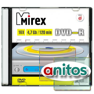   Mirex DVD-R 4,7  16x slim case (UL130003A1S)