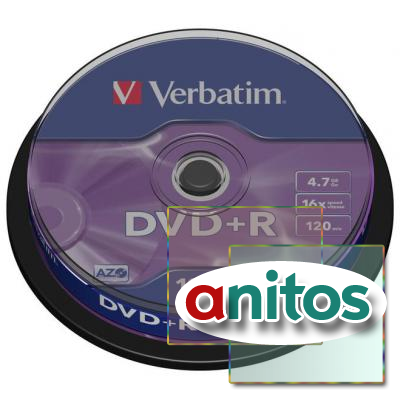   Verbatim DVD+R 4,7Gb 16 Cake/10 43498