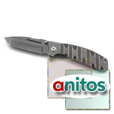 Нож складной Stinger,114,3 мм, рукоять: нержавеющая сталь, (чёрный), с клипом, подарочная коробка, шт