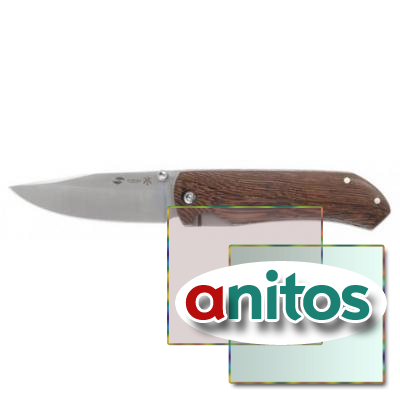 Нож складной Stinger, 77 мм , материал рукояти: древесина венге