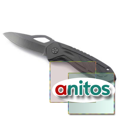 Нож складной Stinger,120,65 мм, рукоять: алюминий,(чёрный), с клипом, подарочная коробка, шт