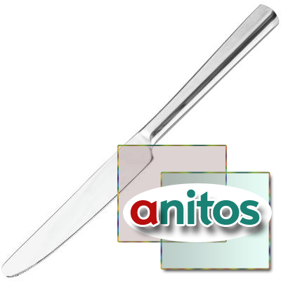 Нож столовый Денвер;сталь нерж.;L=225,B=18мм, 12шт/уп (03112173)