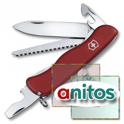 Нож Victorinox Forester, 111 мм, 12 функций, с фиксатором лезвия, красный*