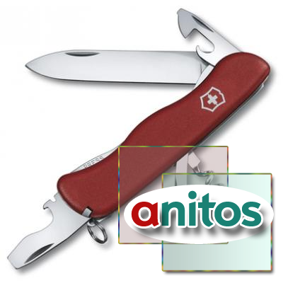 Нож Victorinox Picknicker, 111 мм, 11 функций, с фиксатором лезвия, красный*