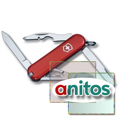 Нож-брелок VICTORINOX Rambler, 58 мм, 10 функций, красный