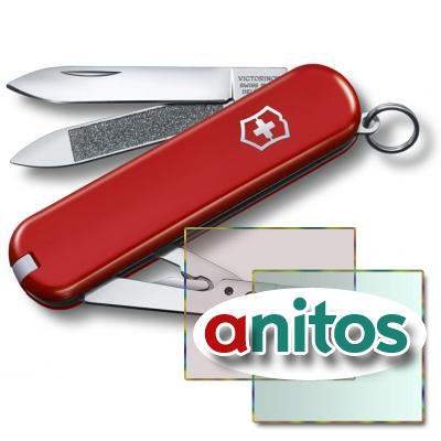 Нож-брелок VICTORINOX Executive 81, 65 мм, 7 функций, красный