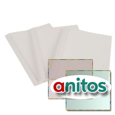 Обложки для переплета картонные ProMega Office белые, карт./пласт., 4мм, 100шт/уп