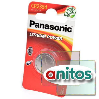 Батарейка дисковая литиевая Panasonic Lithium Power CR-2354EL/1B CR2354 BL1