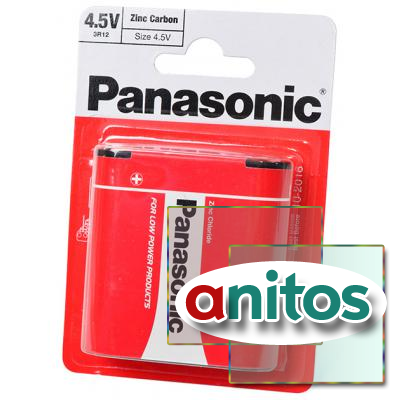 Батарейка квадратная А06 Panasonic Zinc Carbon 3R12RZ/1BP 3R12 BL1