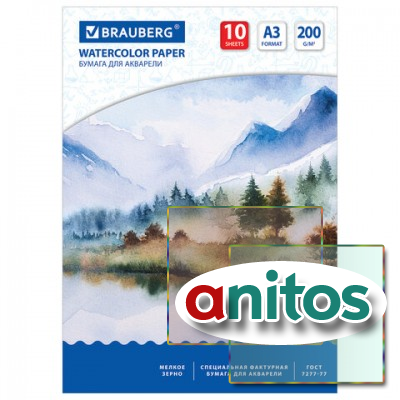 ����� ��� �������� ������� �3, 297�420 ��, 10 ������, 200 �/�2, BRAUBERG, 