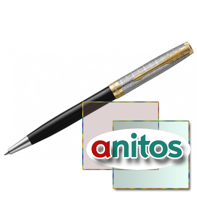 Parker Sonnet Premium - Metal Black GT, ��������� �����, M