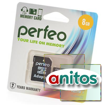   PERFEO microSD 8GB High-Capacity (Class 10)   BL1