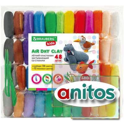 ��������� ����� ����� ����������� 48 ��. (36 ������ + 12 �������), 480 �, 3 �����, BRAUBERG KIDS, 106310