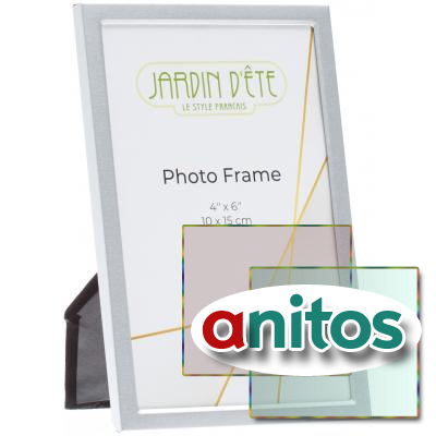 Рамка для фотографии Jardin D'Ete, алюминий, стекло, фото 10 х 15 см