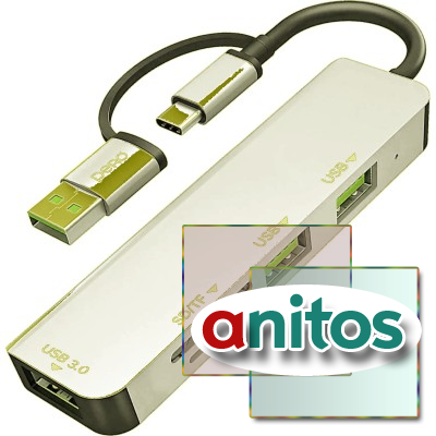 ������������ USB PERO MH05 USB-�/A TO SD+TF+USB 3.0+2xUSB 2.0 �����