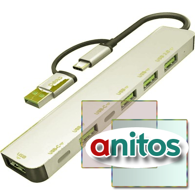 ������������ USB PERO MH06, USB-�/A TO 2xUSB-C+USB 3.0+4xUSB 2.0 �����