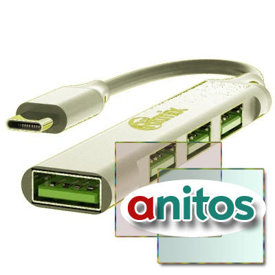 ������������ USB Ritmix CR-4401 Metal 1xUSB 3.0 + 3xUSB 2.0 (80001491)