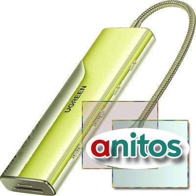 ������������ USB UGREEN CM498 (15375) USB3.0/USB-C/HDMI/RJ45/SD,�����