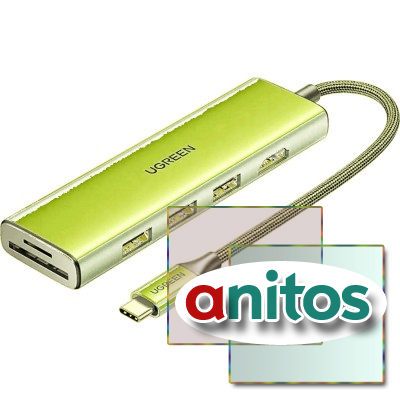 ������������ USB UGREEN CM511 (15596)USB-C To HDMI 4K@30Hz+3xUSB A+PD �����