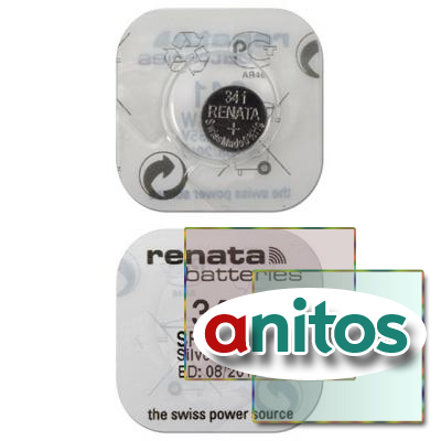 батарейка серебряно-цинковая часовая RENATA SR714SW  341, в упак 10 шт