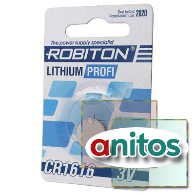Батарейка дисковая литиевая ROBITON PROFI R-CR1616-BL1 CR1616 BL1