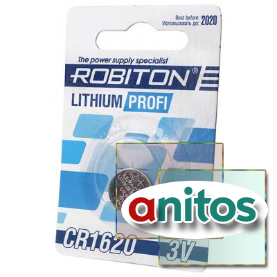 Батарейка дисковая литиевая ROBITON PROFI R-CR1620-BL1 CR1620 BL1