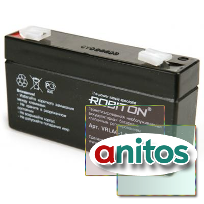 Аккумуляторная батарея свинцово кислотная ROBITON VRLA6-1.3