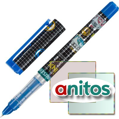 Ручка перьевая Hauser INX Retro, пластик, синяя H6111-blue
