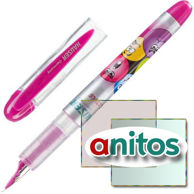 Ручка перьевая Hauser STYLE, пластик, розовая H6144-pink