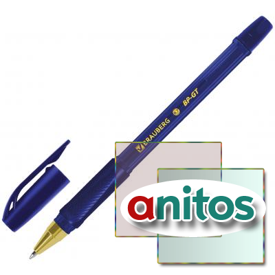 ����� ��������� BRAUBERG BP-GT GLD BLUE, �����, ������ ������������, ������� ���� 0,7 ��, ����� ������ 0,35 ��, 144505