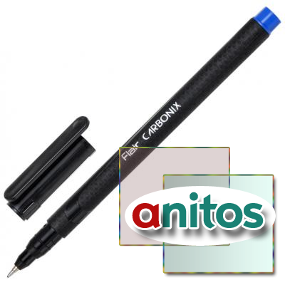 Ручка шариковая Flair CARBONIX, карбоновый корпус, 0,7мм, синяя/F-1399