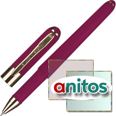 Ручка шариковая неавтоматическая MONACO пурпурн.корп,0,5мм синяя 20-0125/22