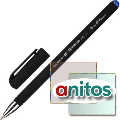 Ручка шариковая неавтоматическая SlimWrite.BLACK 0,5мм синяя 20-0009