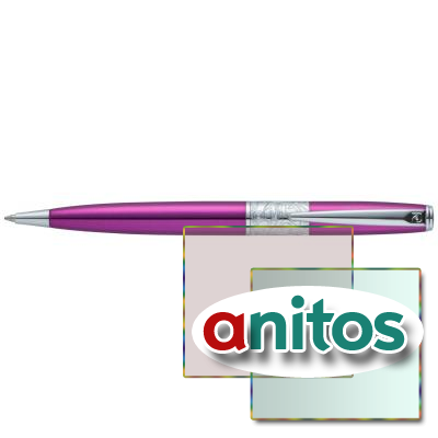 Шариковая ручка Pierre Cardin BARON, цвет - розовый металлик. Упаковка В.