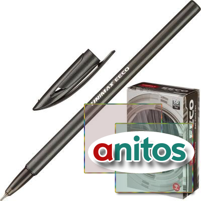 Ручка шариковая Unimax EECO 0,7мм, черн, неавтомат.
