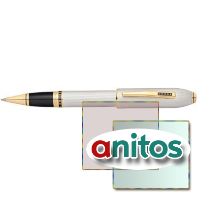 Ручка-роллер Selectip  Cross Peerless 125. Цвет - платиновый/позолота